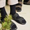 Professionaalsed kannapehmendusega sandaalid – mustad 2
